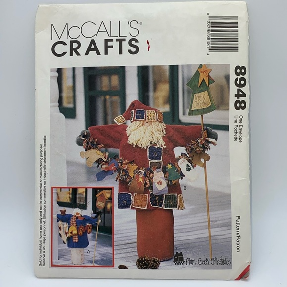 McCall’s Crafts 8948 Plum Creek Collectibles Greeters Patterns to Make 33” Dolls - Picture 1 of 9